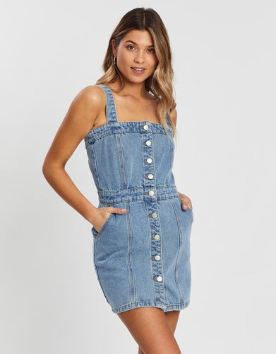 Diana Button-Up Denim Dress